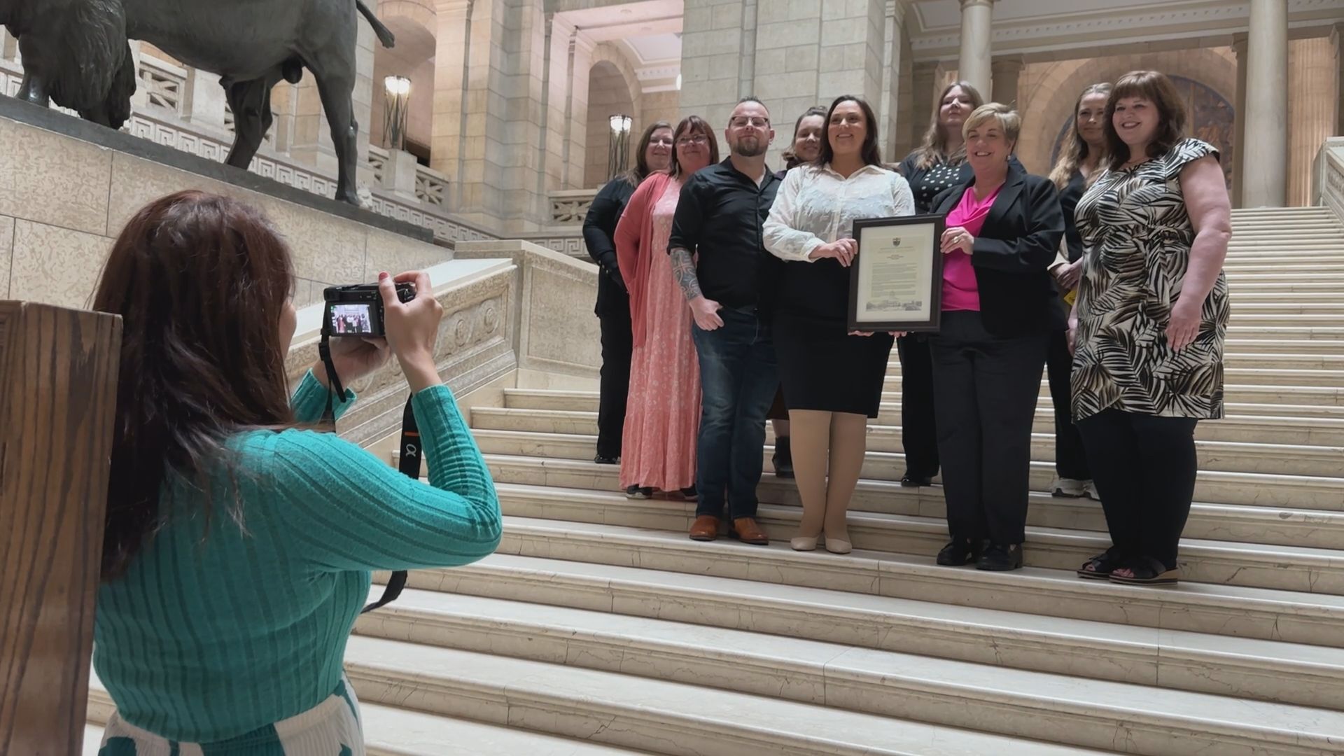 Lipedema advocates in Manitoba honoured by MLA at Legislature