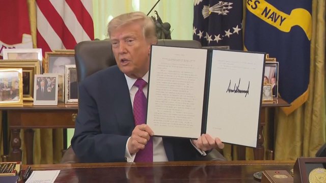 Trump signs U.S. executive order to rename Lake Ontario to 'Lake America'