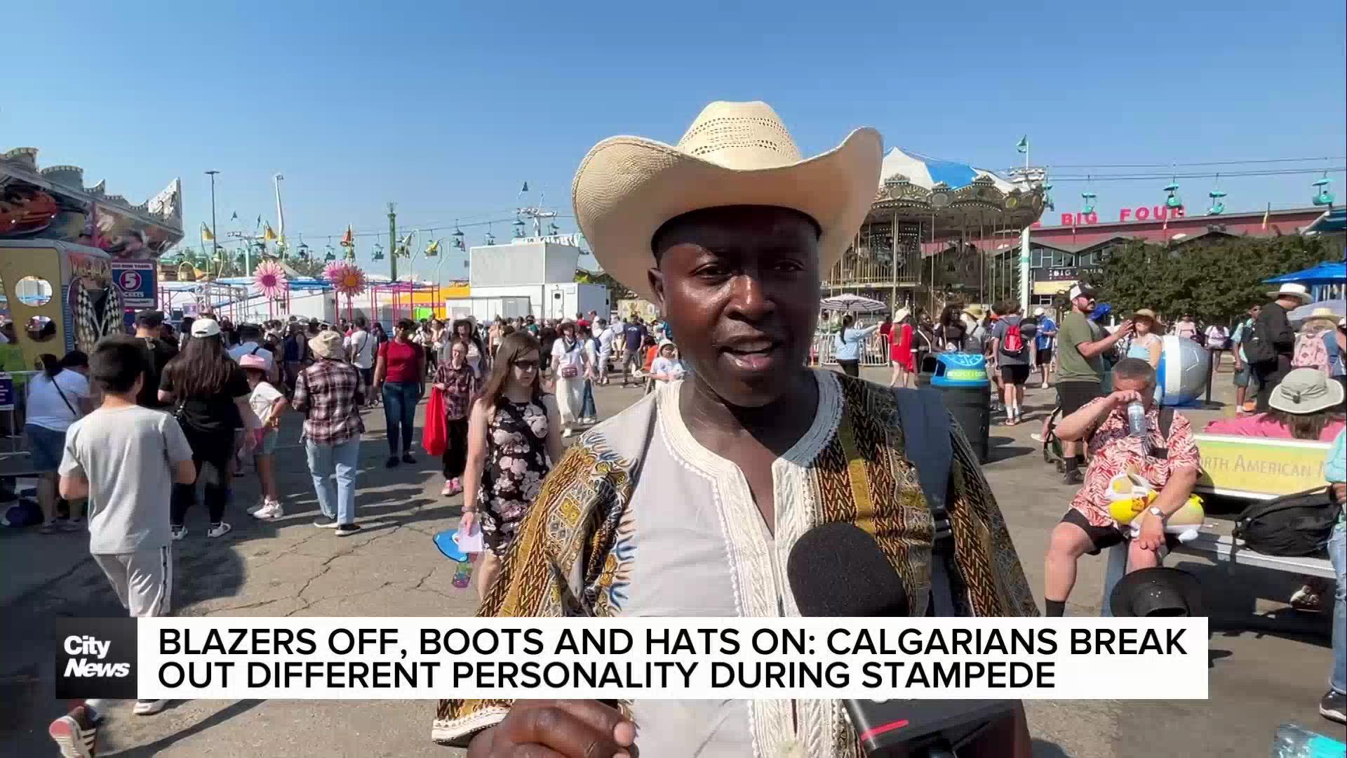 Calgarians break out different personality during Stampede