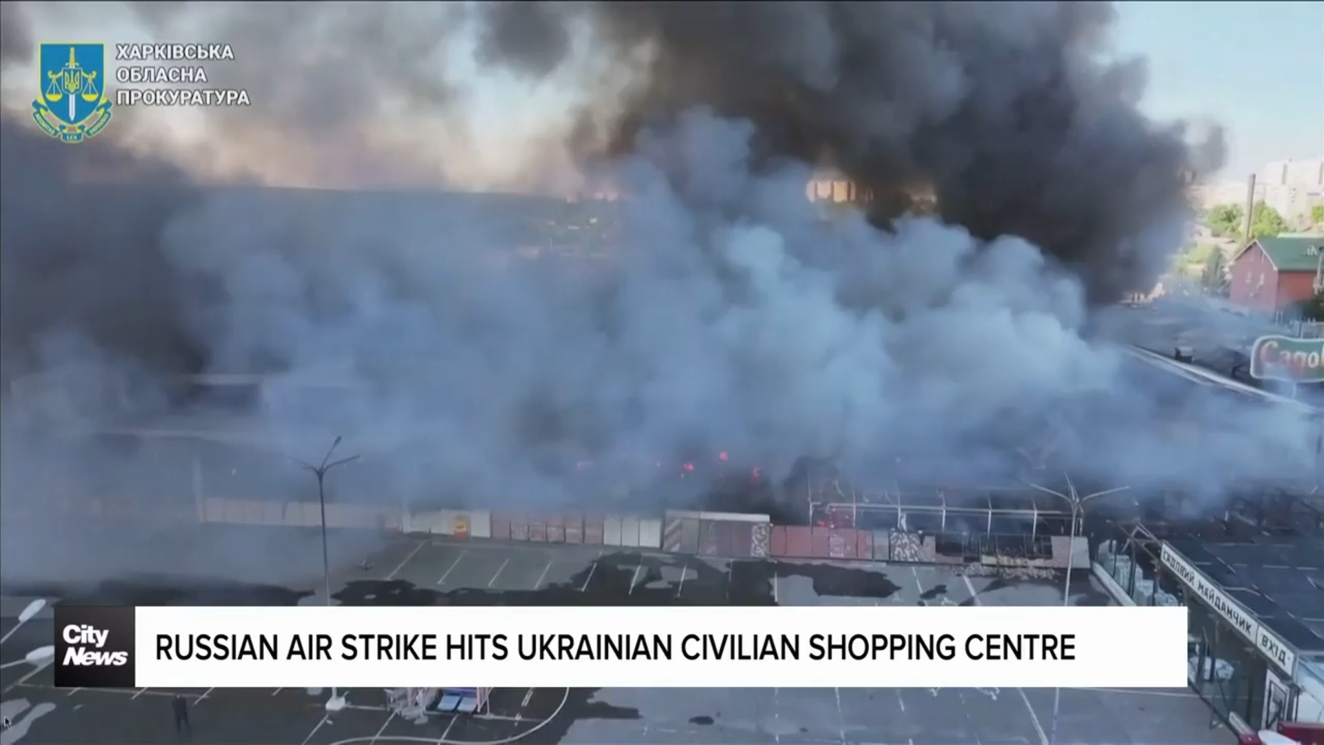 Multiple dead after Russian strike on Kharkiv shopping centre