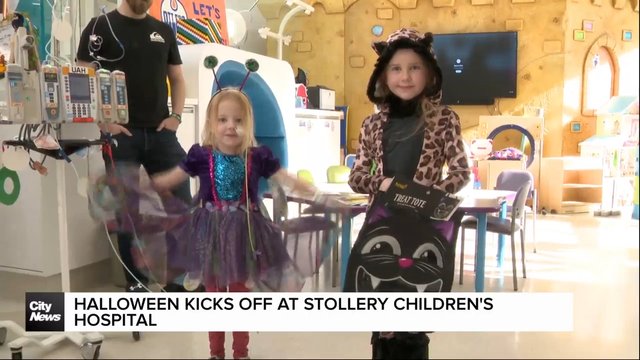 Halloween spirit comes early to Stollery Children’s Hospital
