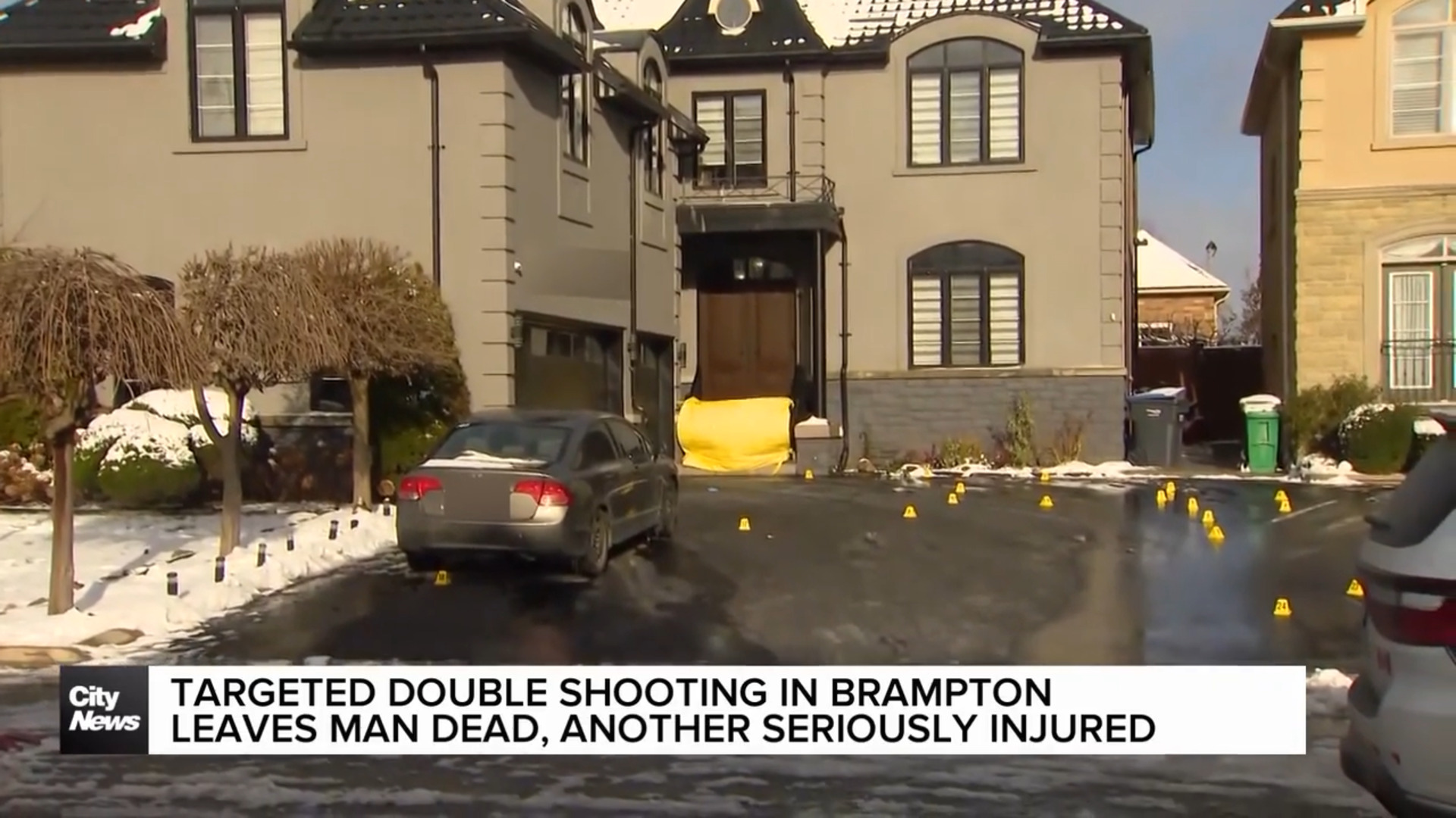 Man dead after shooting outside Brampton home