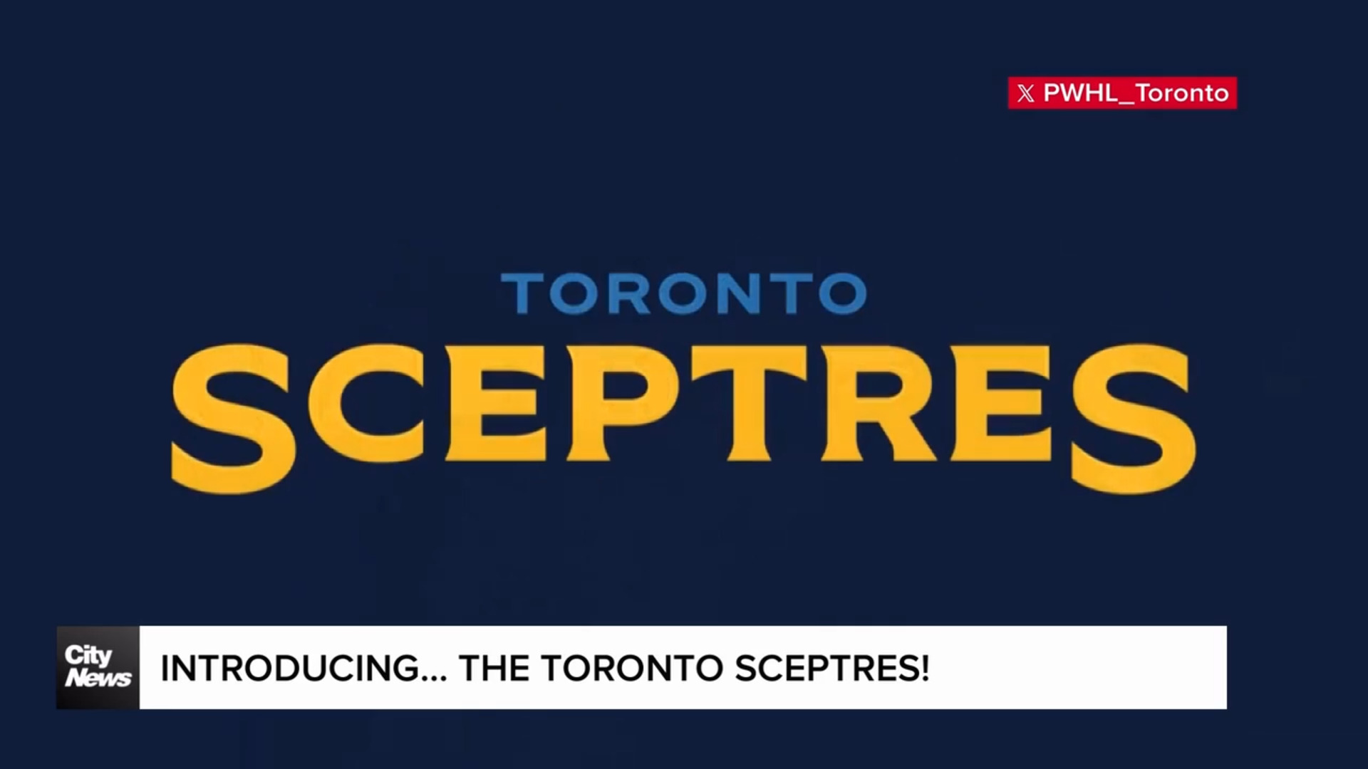 Introducing Toronto's PWHL team... the Sceptres