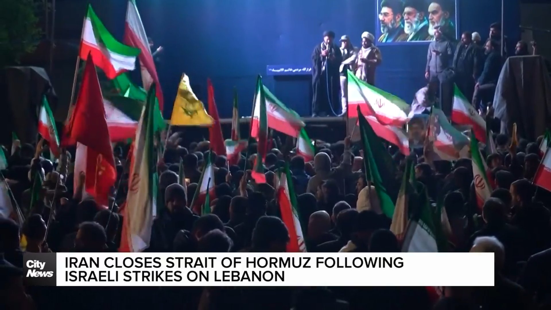 Iran closes strait of Hormuz following Israeli strikes on Lebanon