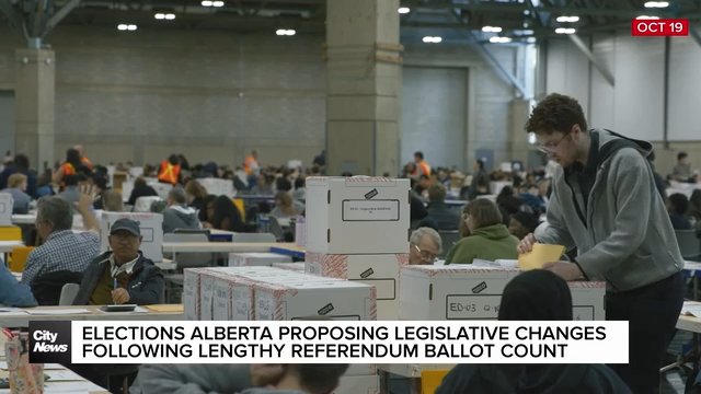 Elections Alberta proposing legislative changes after lengthy referendum ballot count