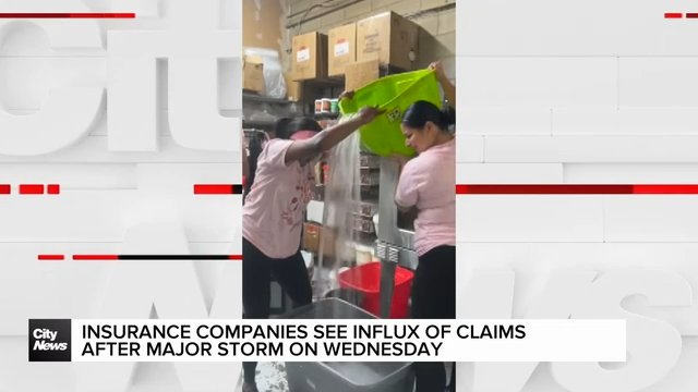 Insurance companies see influx of claims after major storm on Wednesday