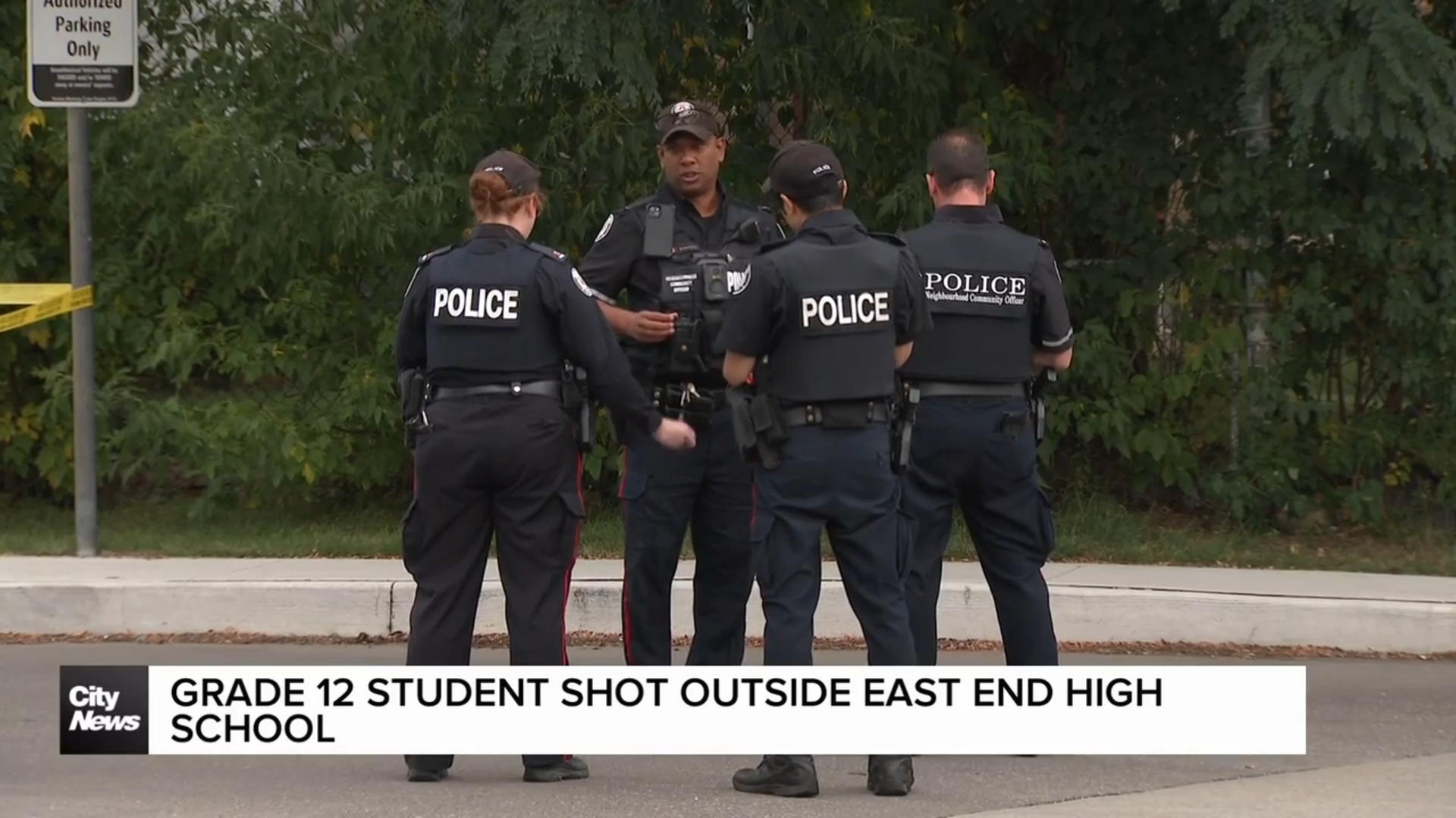 Grade 12 student shot outside east end high school