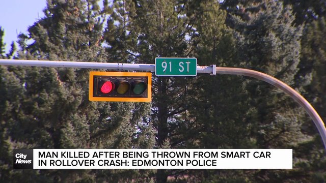 Man killed after being thrown from smart car in rollover crash: Edmonton police