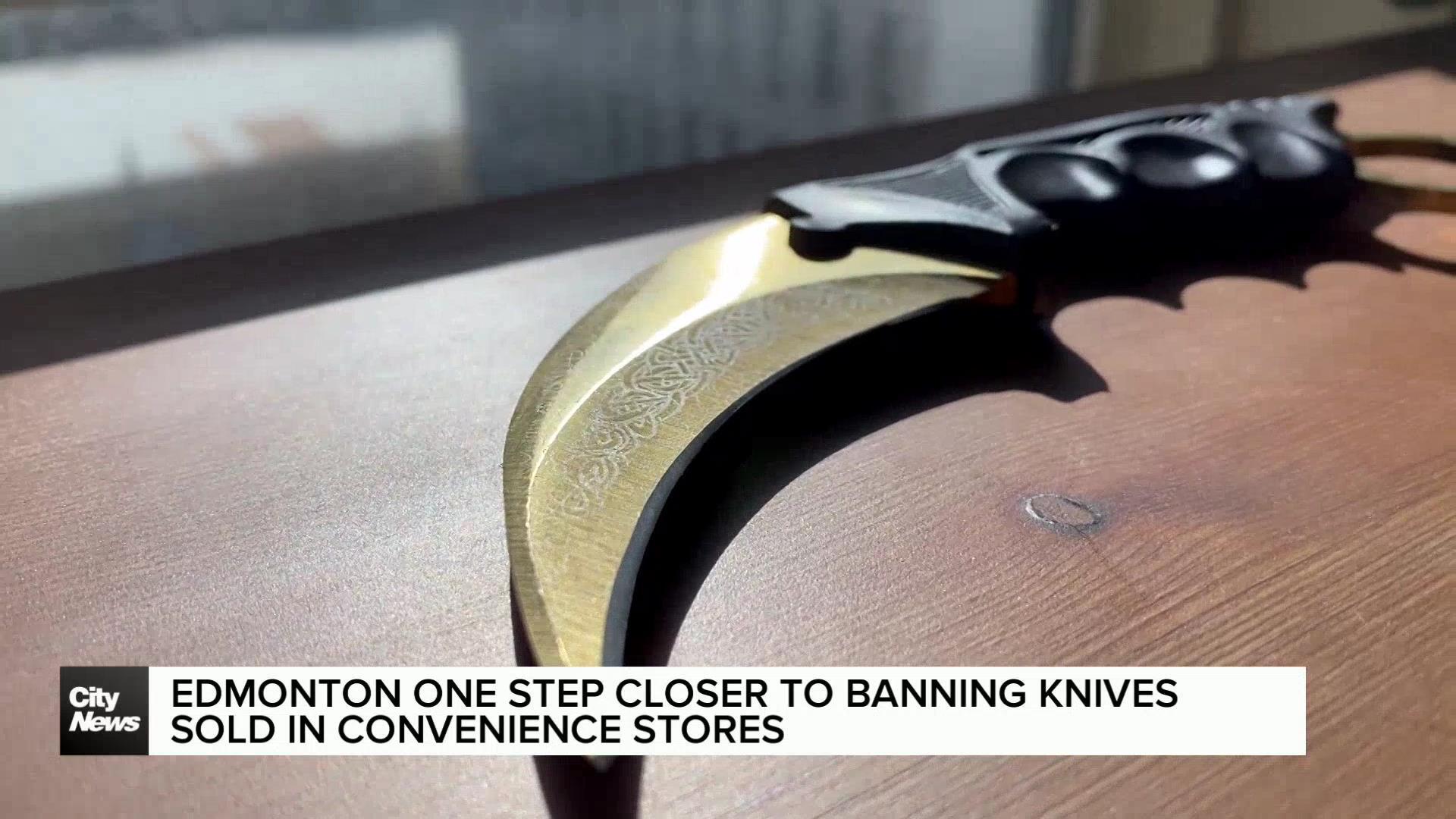 Edmonton one step closer to banning knives sold in convenience stores