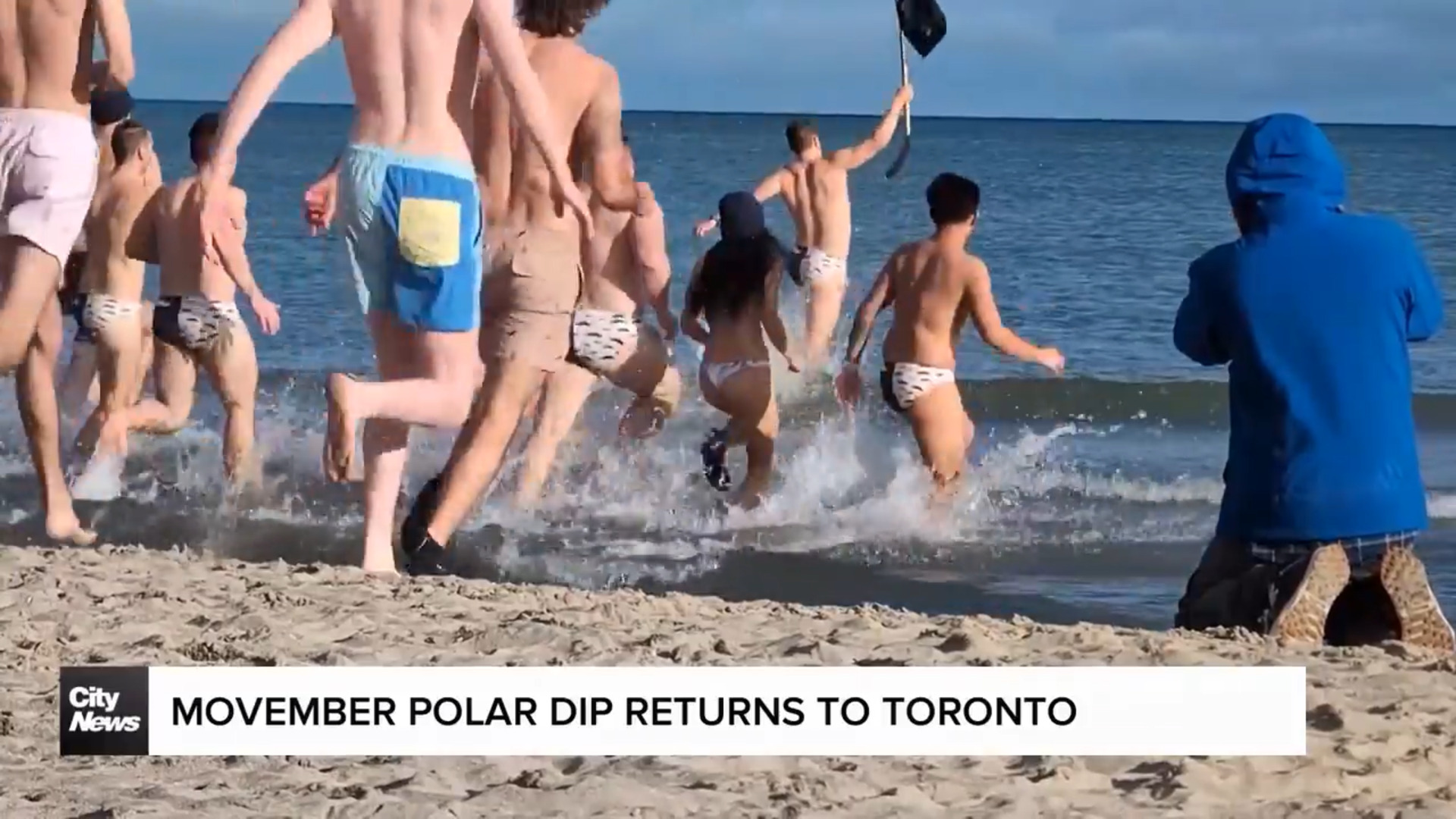 Polar dip for Movember returns to Toronto beach