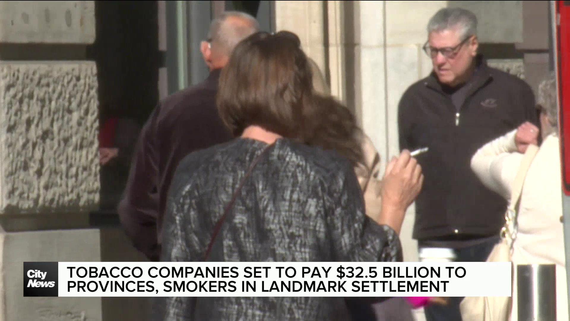 tobacco giants Tobacco giants would pay $32.5B to provinces, Quebec smokers in 'historic'  proposed deal