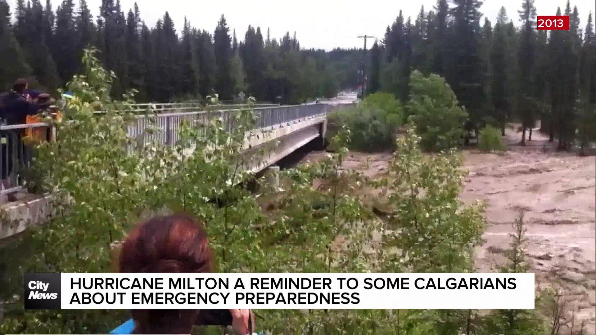 Hurricane Milton provides reminder to some Calgarians about emergency preparedness