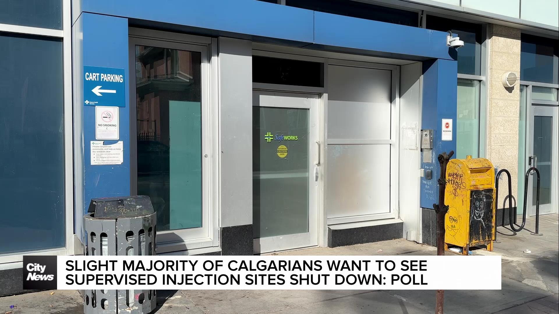 More than half of Calgarians want supervised injection sites to be shut down