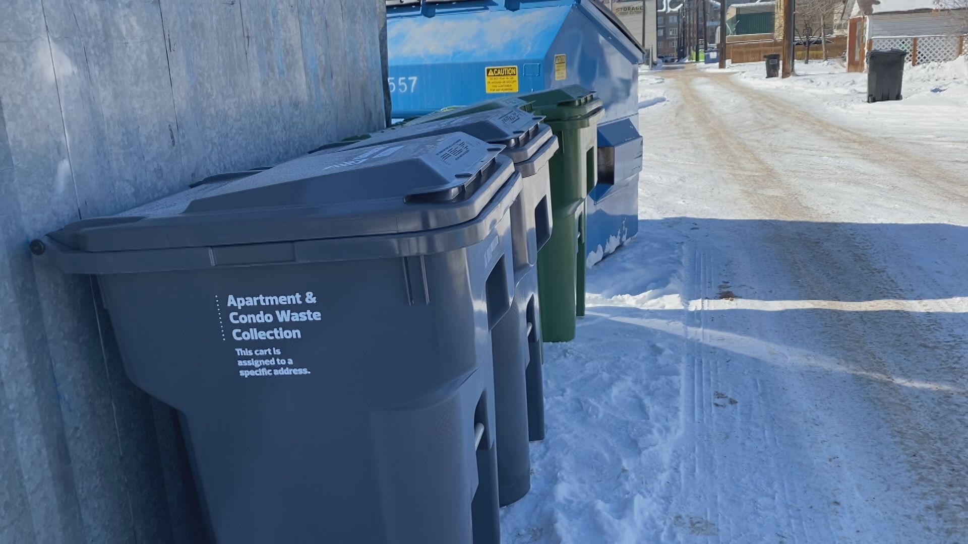 Edmonton apartments and condo building see green bins roll out