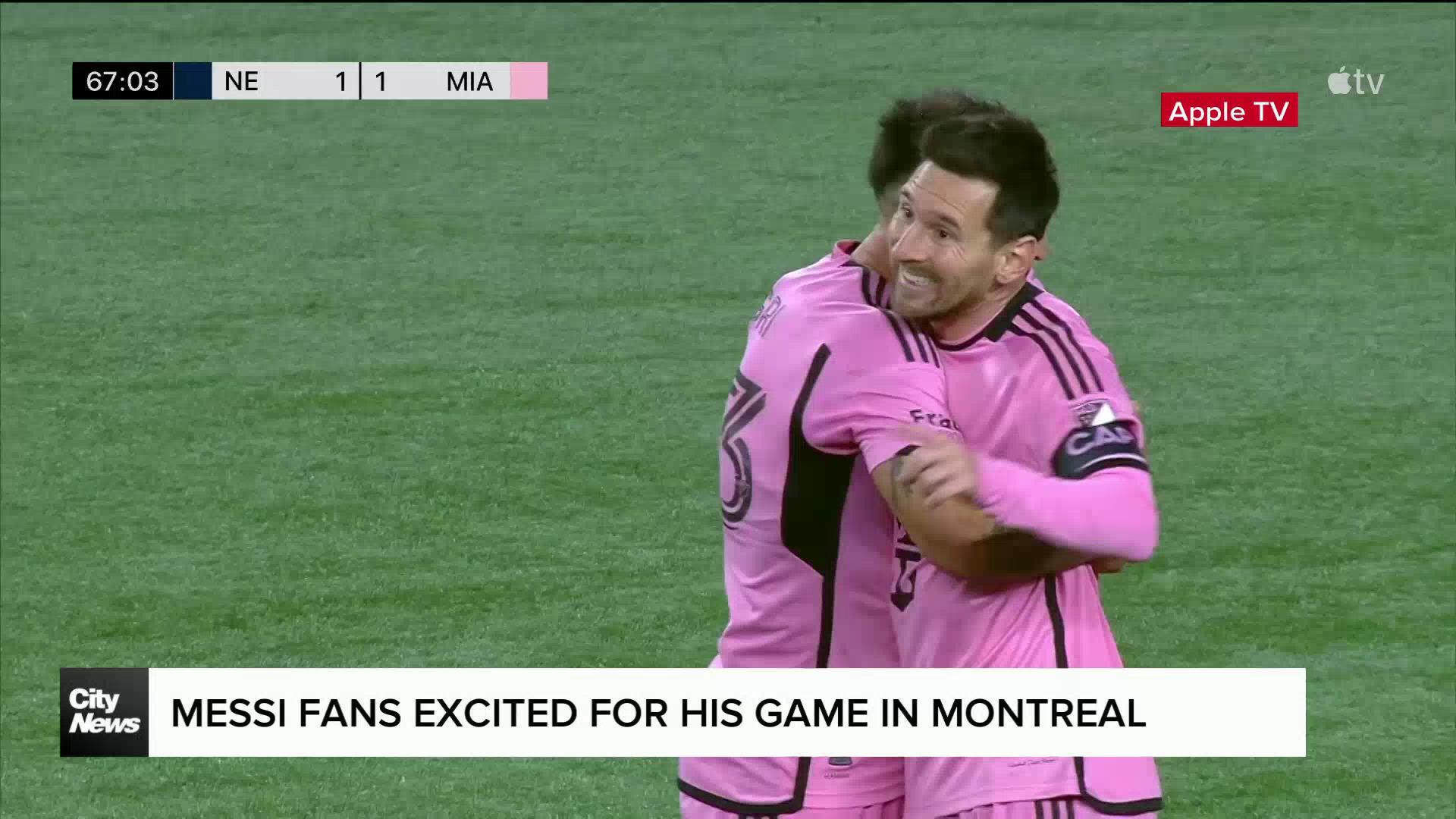 Lionel Messi fans excited about his game in Montreal on Saturday