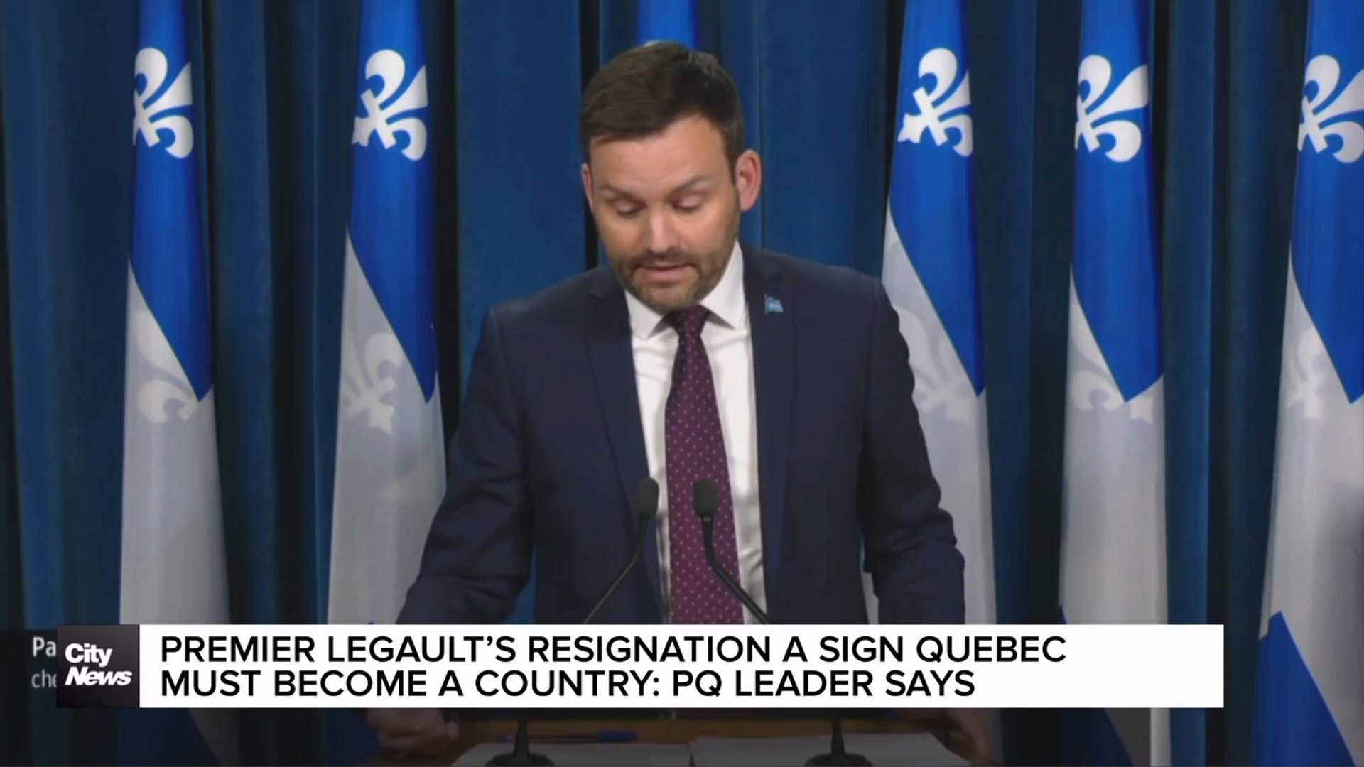 Quebec Separation Premier Legault's resignation a sign Quebec must separate: PQ leader