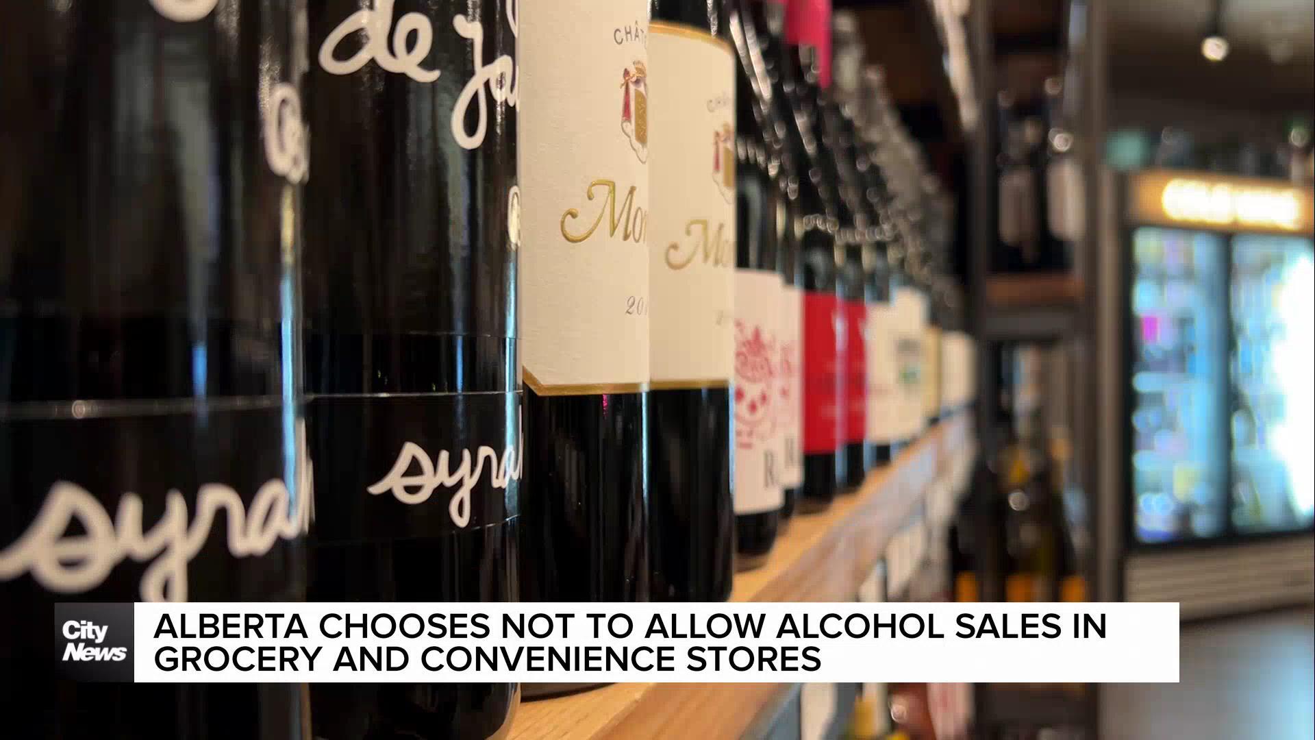 Alberta chooses not to allow alcohol sales in grocery and convenience stores