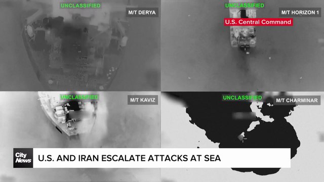 U.S.-Iran war escalates at sea