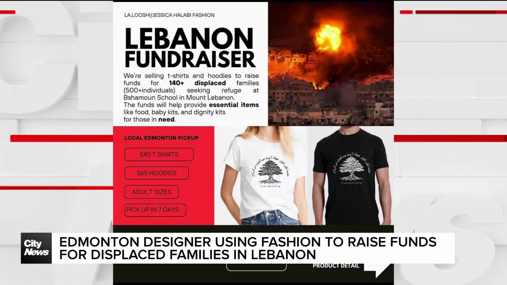 Edmonton designer using fashion to raise funds for Lebanon