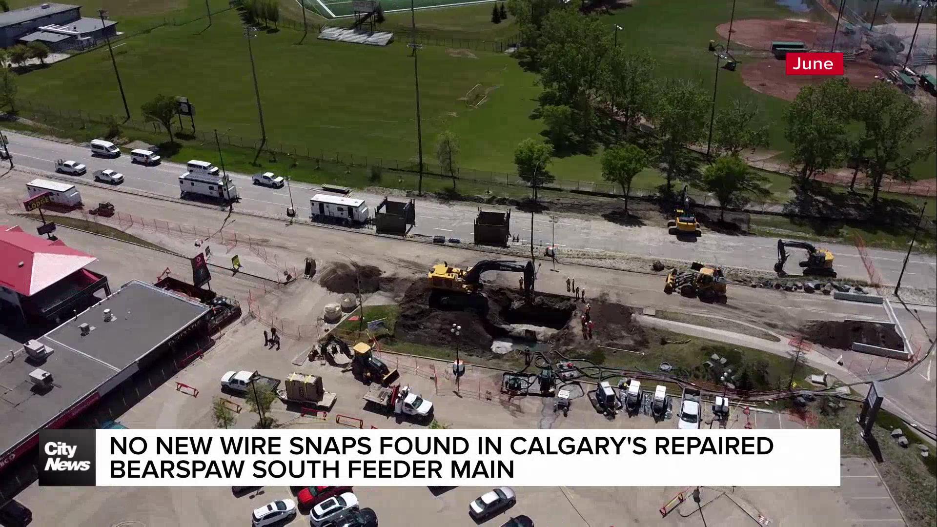 No new wire snaps found in Calgary's repaired Bearspaw South Feeder Main