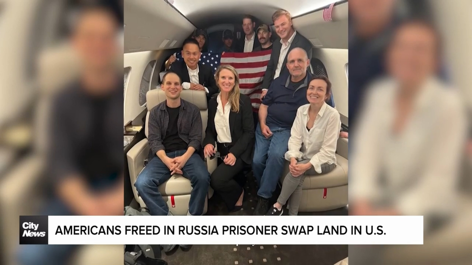Americans freed in Russia prisoner swap land on U.S. soil