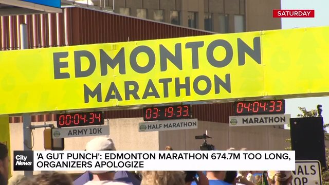 Edmonton Marathon over 600m too long, putting race times at risk