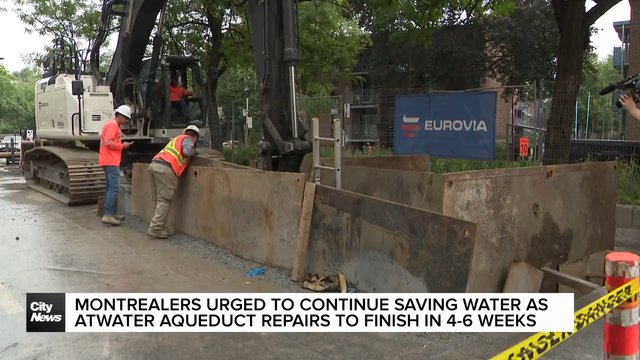 Montreal Atwater aqueduct repairs to finish by early September