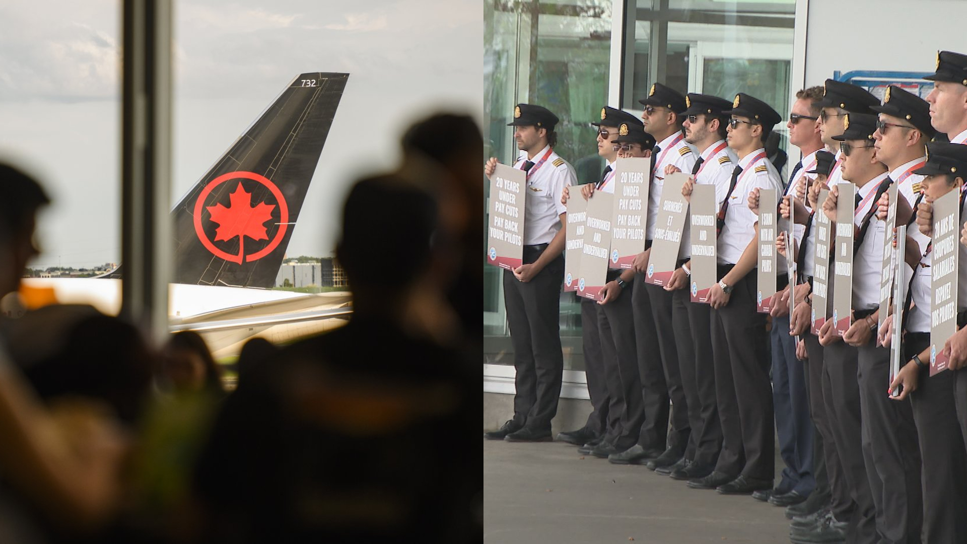 Air Canada pilots hold informational pickets across country ahead of possible strike