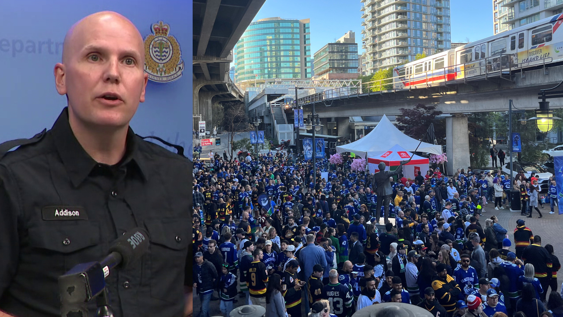 Vancouver police thank Canuck fans for playoff behaviour