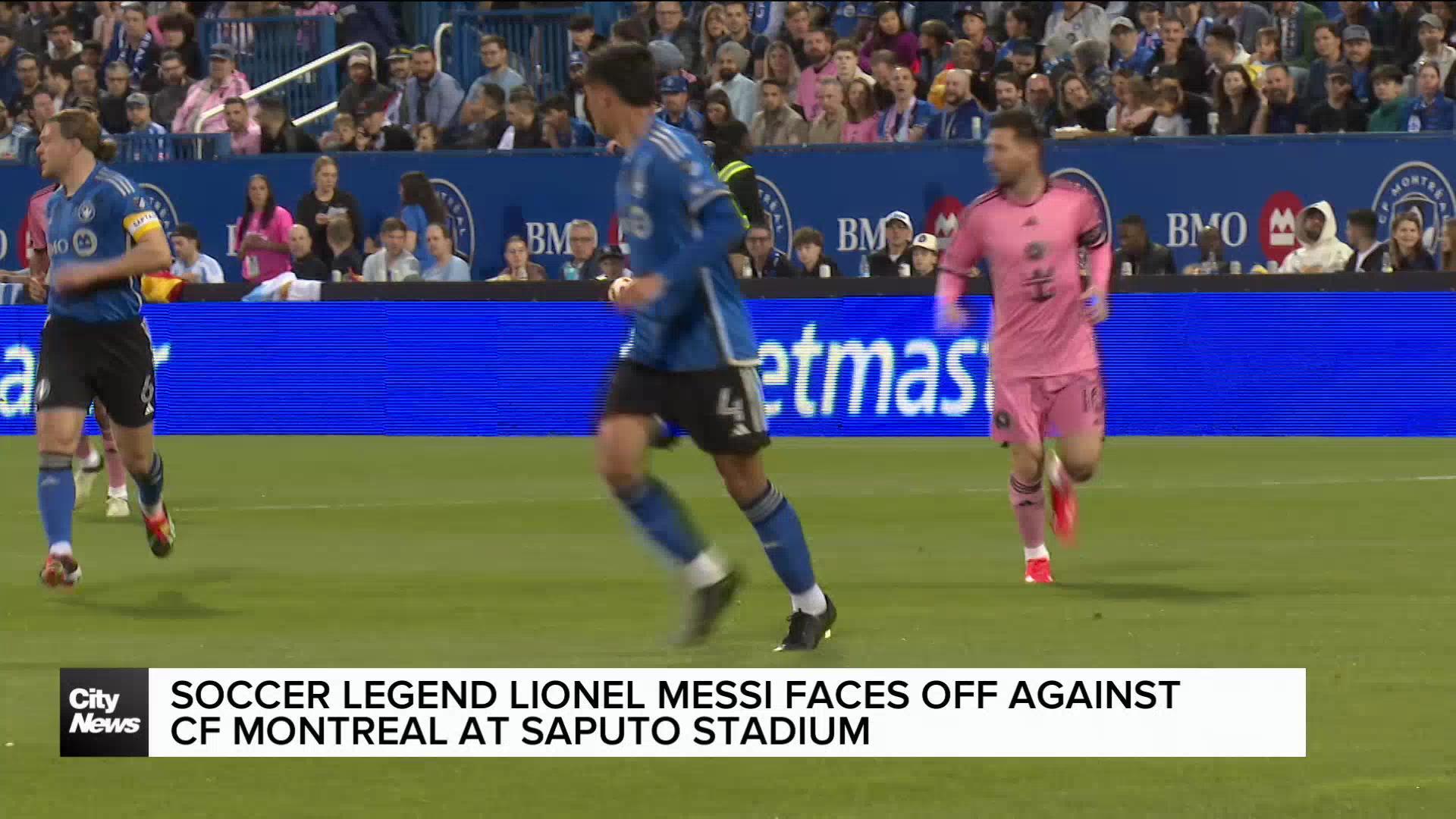 Lionel Messi fans watch the soccer superstar in action in Montreal