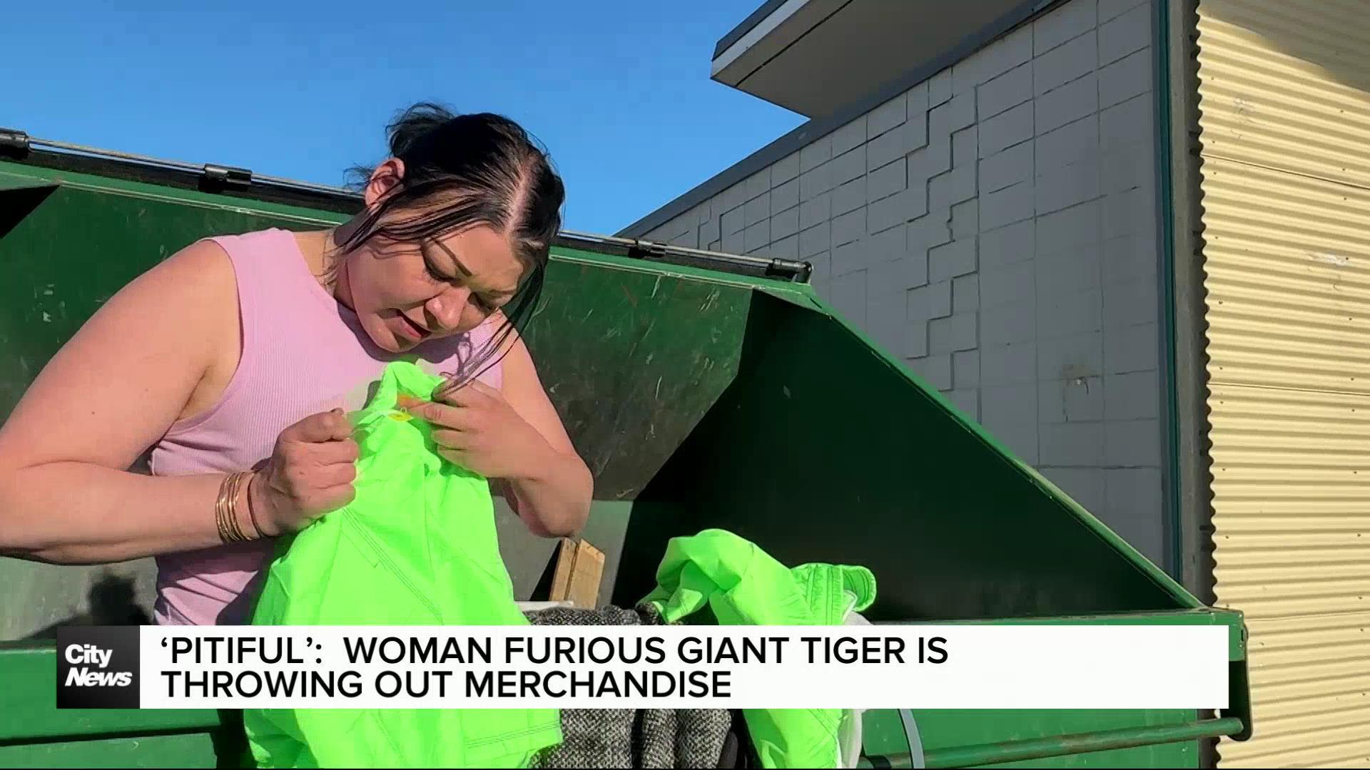 ‘Pitiful’ Winnipeg woman furious Giant Tiger tossing merchandise over donating