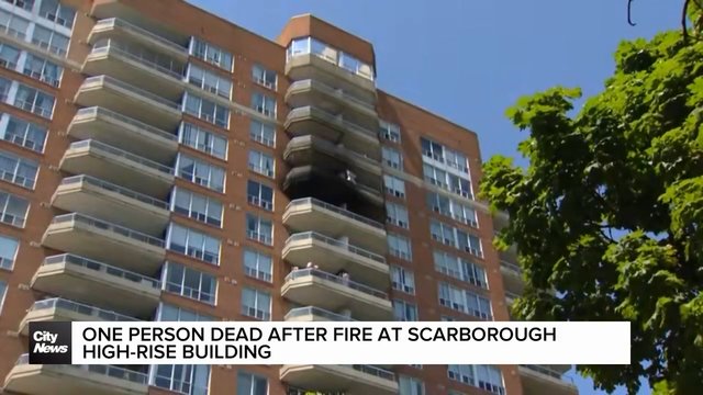 One person dead after apartment fire in Scarborough