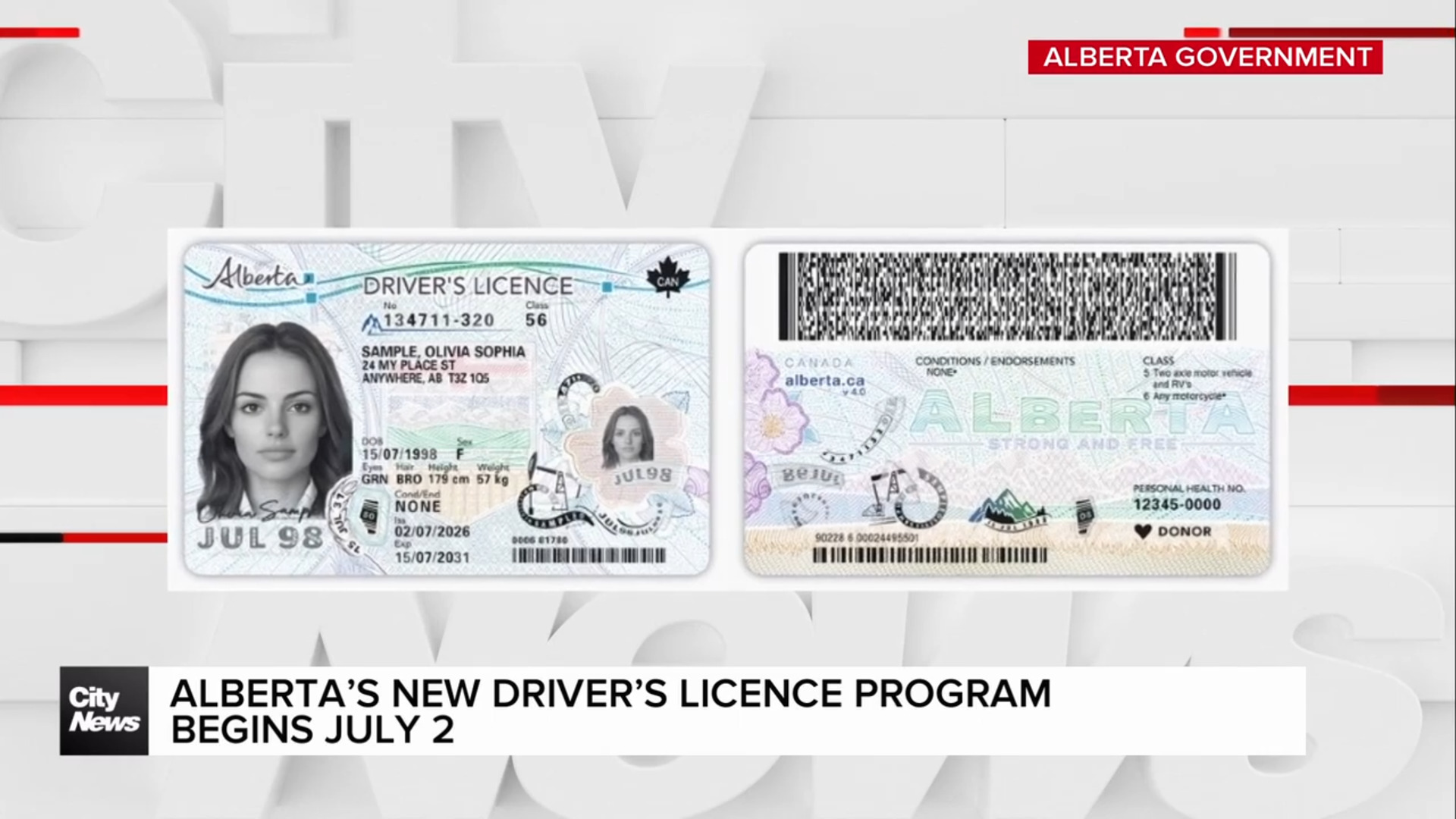 Alberta officially rolls out redesigned driver’s licences, ID cards