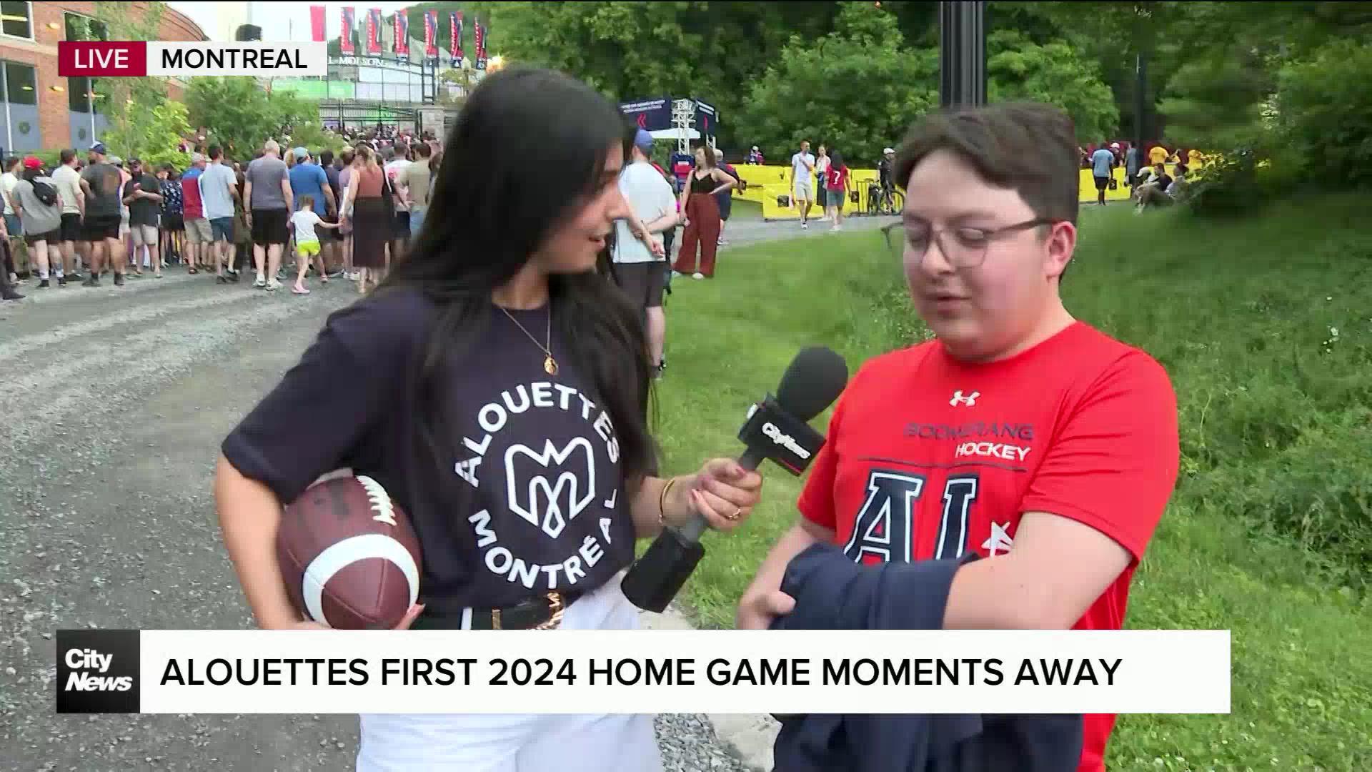 Alouettes first 2024 home game moments away