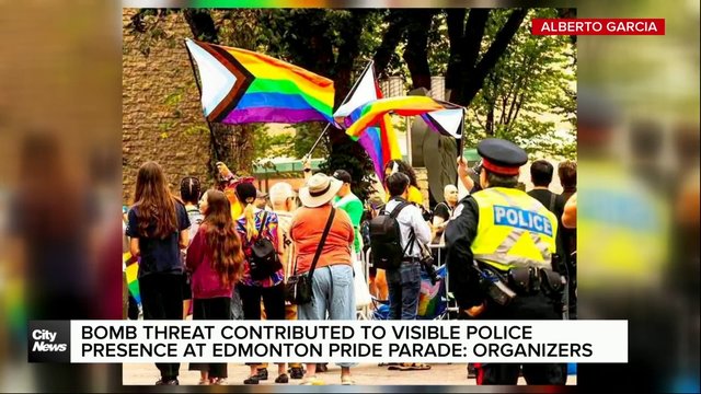 Bomb threat contributed to police presence decision on Edmonton Pride Parade