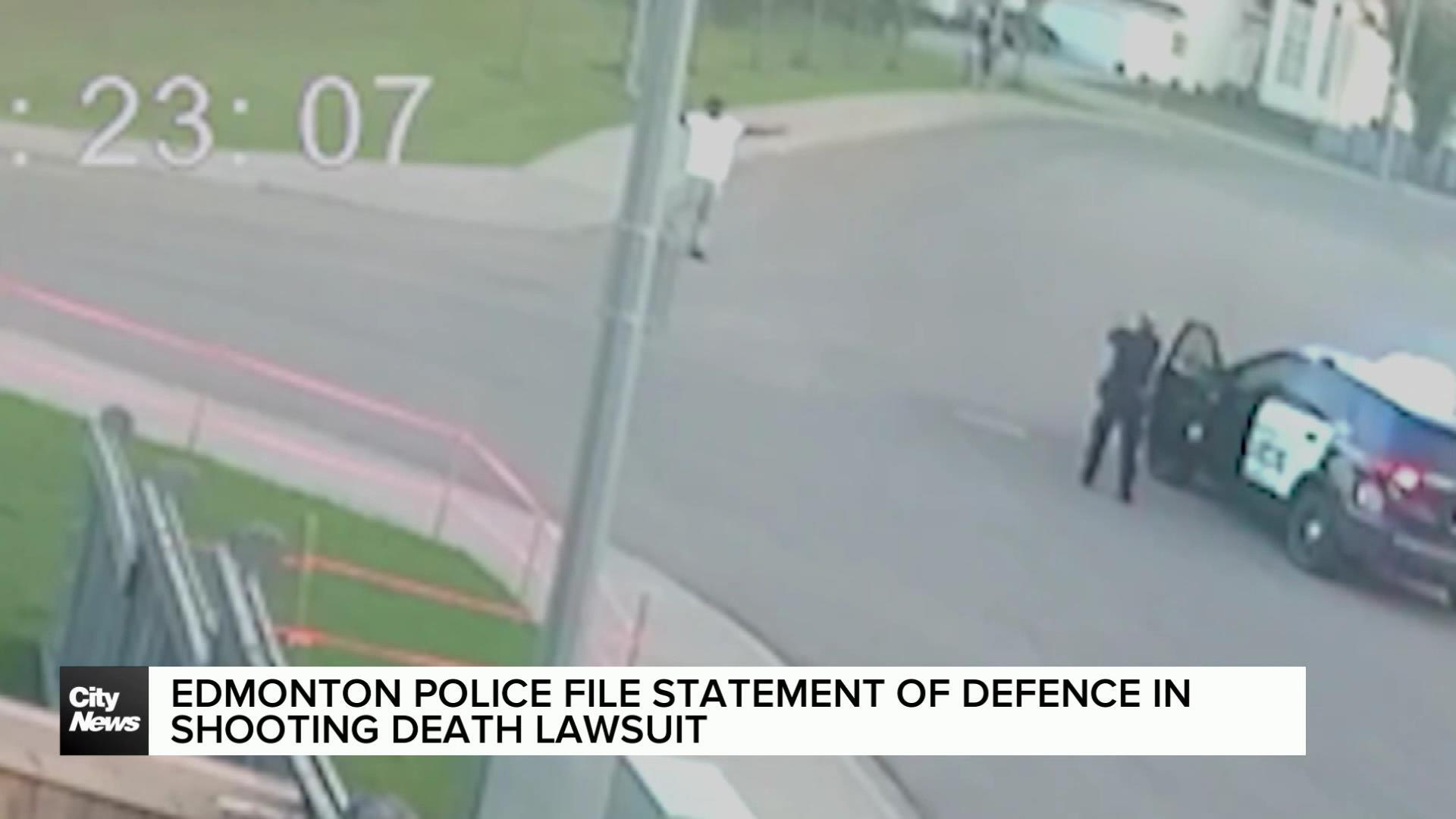 Edmonton police file statement of defence in shooting death lawsuit