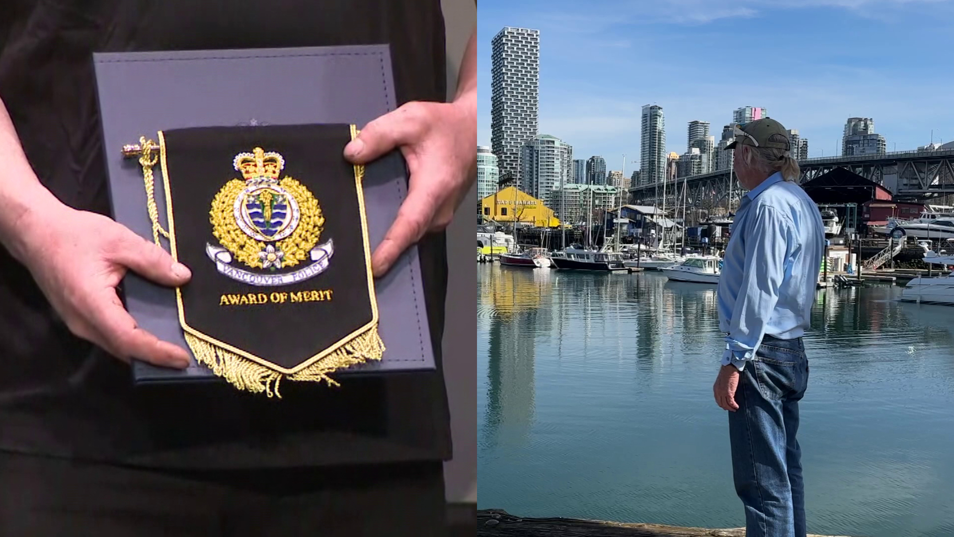 Pair receive civilian bravery award for saving man from drowning in Vancouver Marina