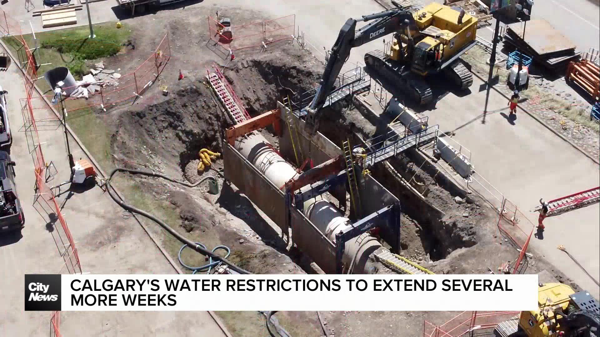 Calgary's water restrictions to extend several more weeks