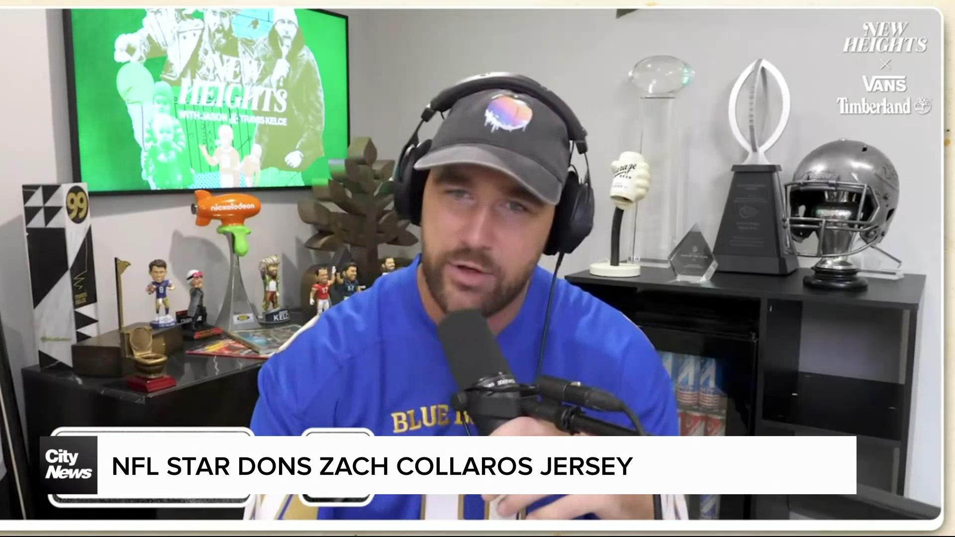 NFL star dons Zach Collaros jersey