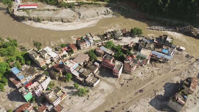 Catastrophic flood in Nepal kills hundreds, more than 1,300 remain missing