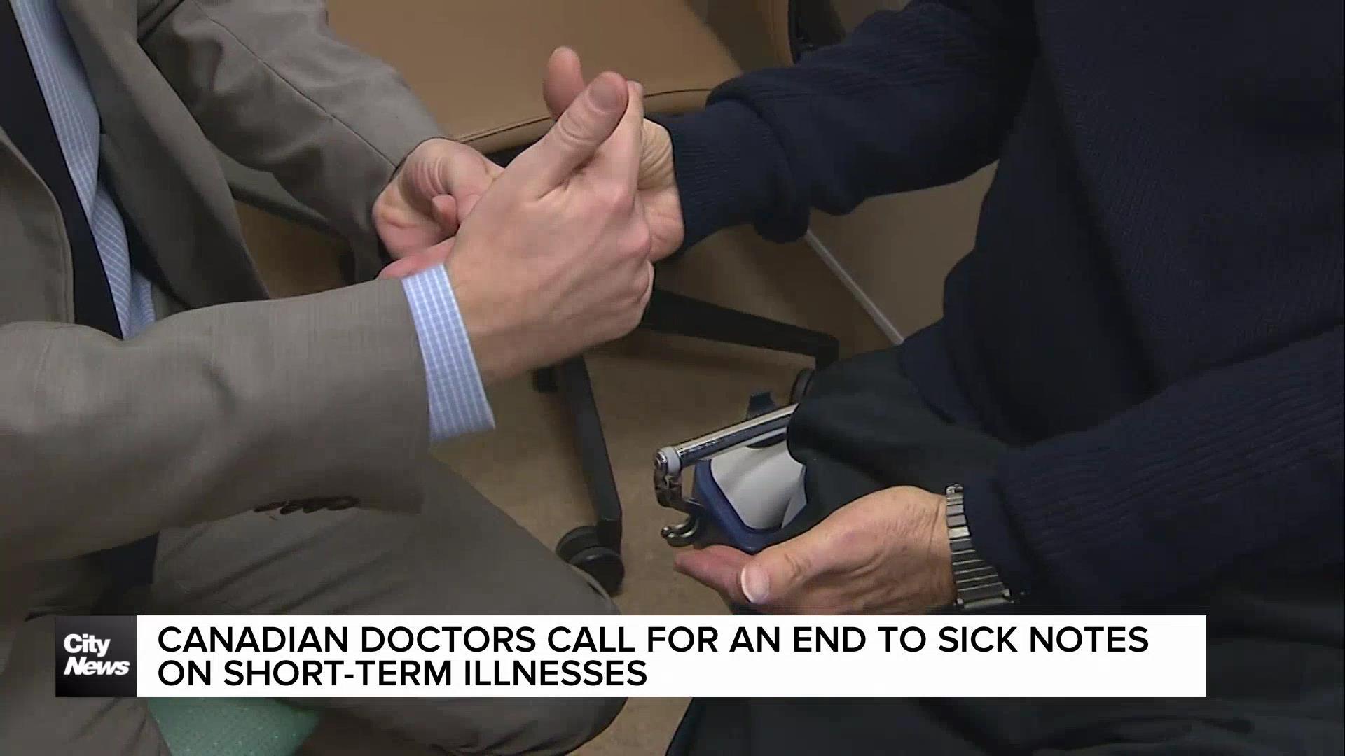 Canadian doctors call for an end to sick notes on short-term illnesses