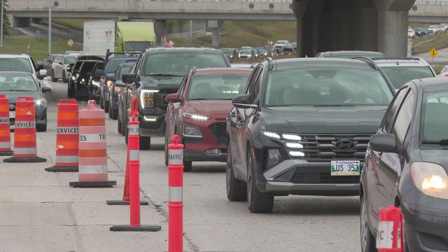 Commuters share frustration over traffic backup caused by construction at Abinojii Mikanah and River Road