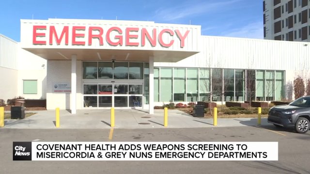 Covenant Health adds weapons screening to Misericordia and Grey Nuns hospitals