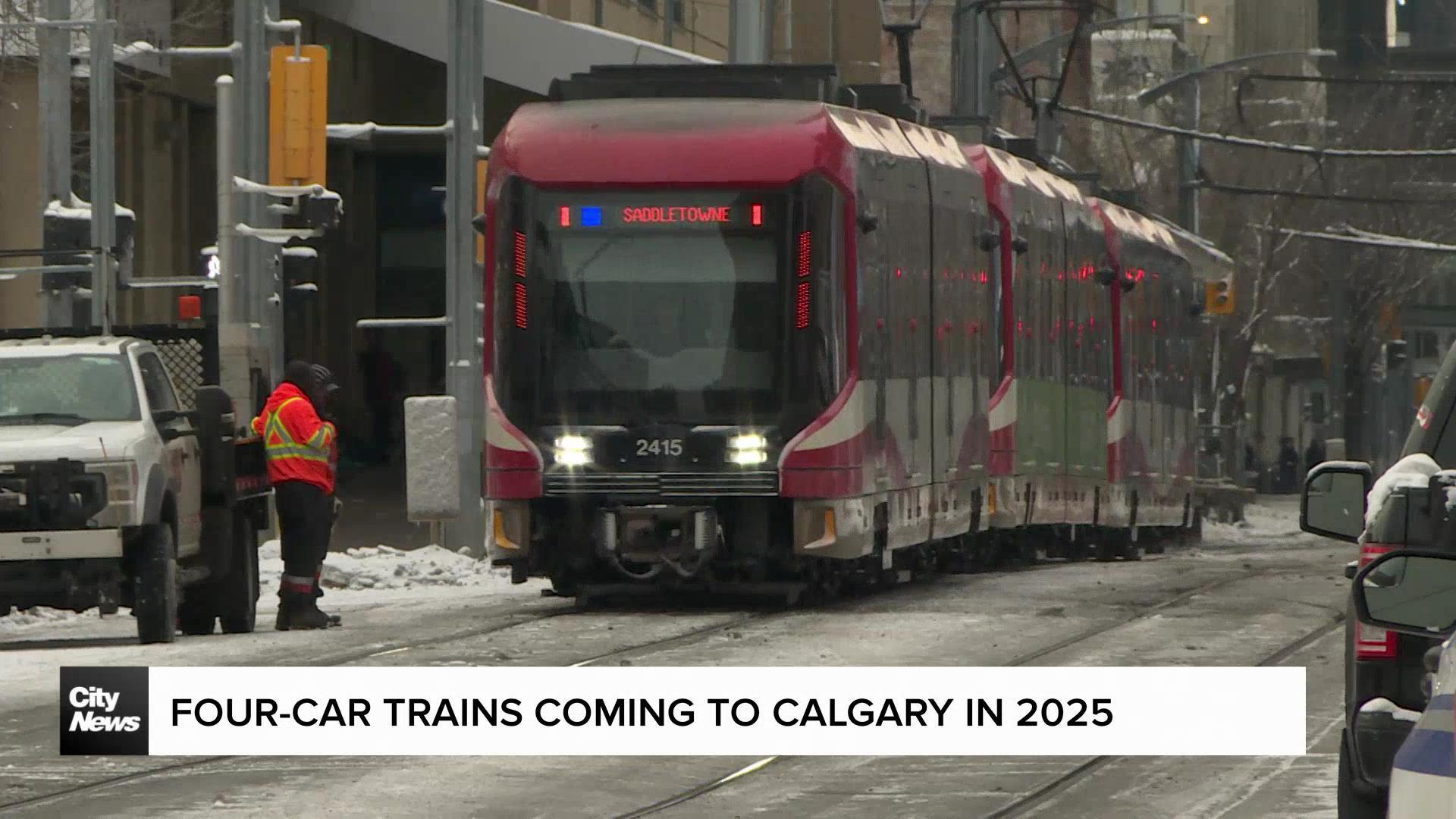 Four-car train service coming to Calgary by end of 2025