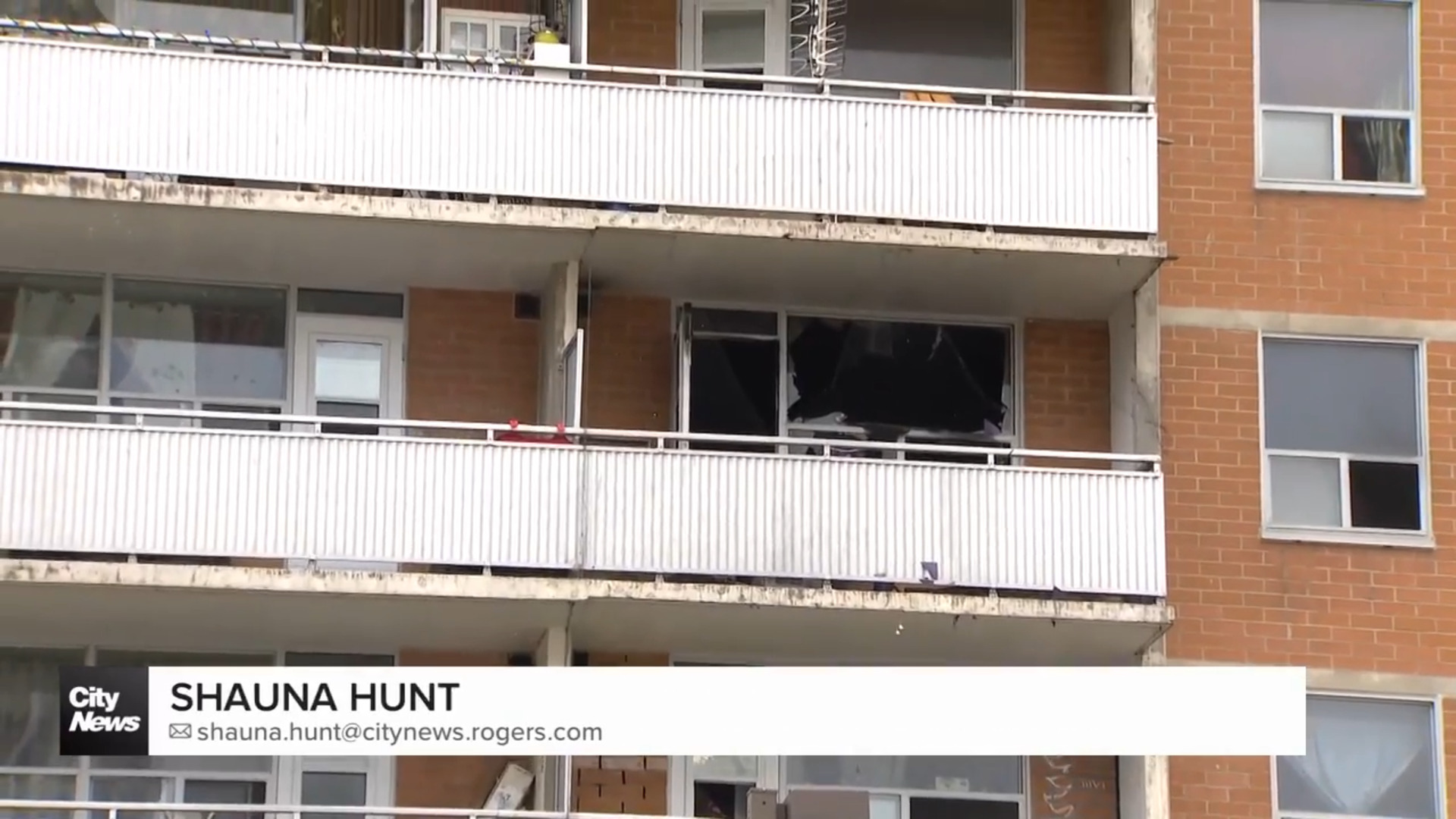 Father and Son rescued from burning highrise