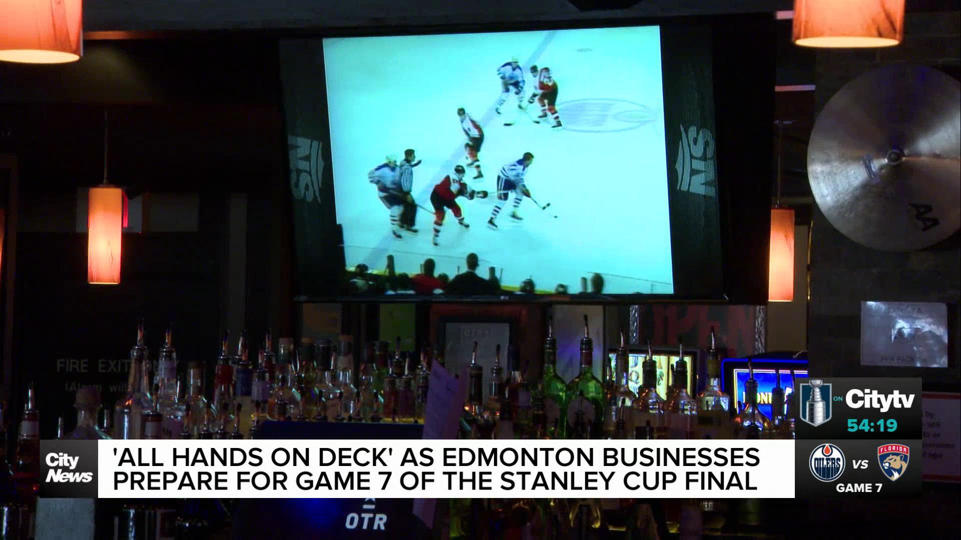 Edmonton businesses gear up for Game 7