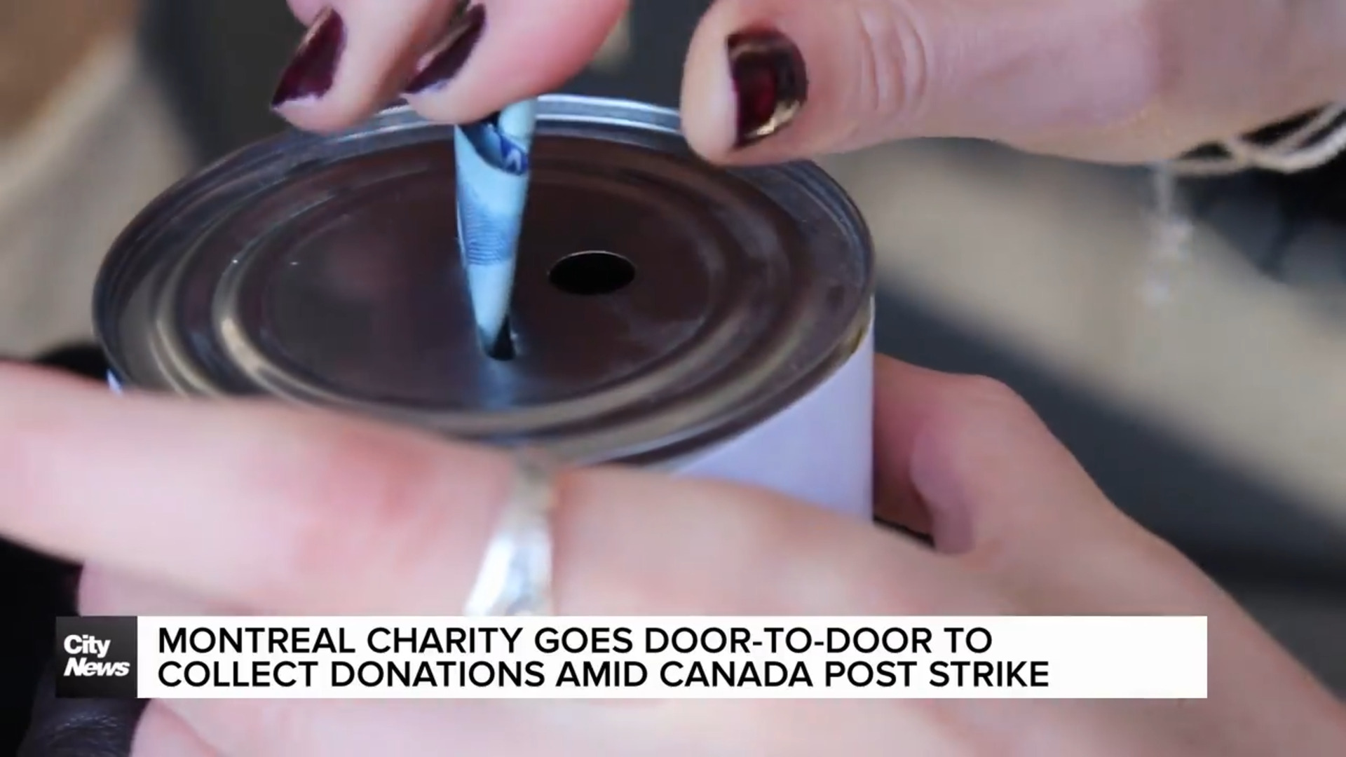 Montreal charity collects donations amid Canada Post strike