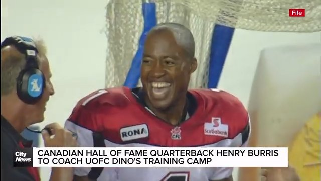 Canadian Football Hall of Fame quarterback Henry Burris to coach UofC Dino's training camp