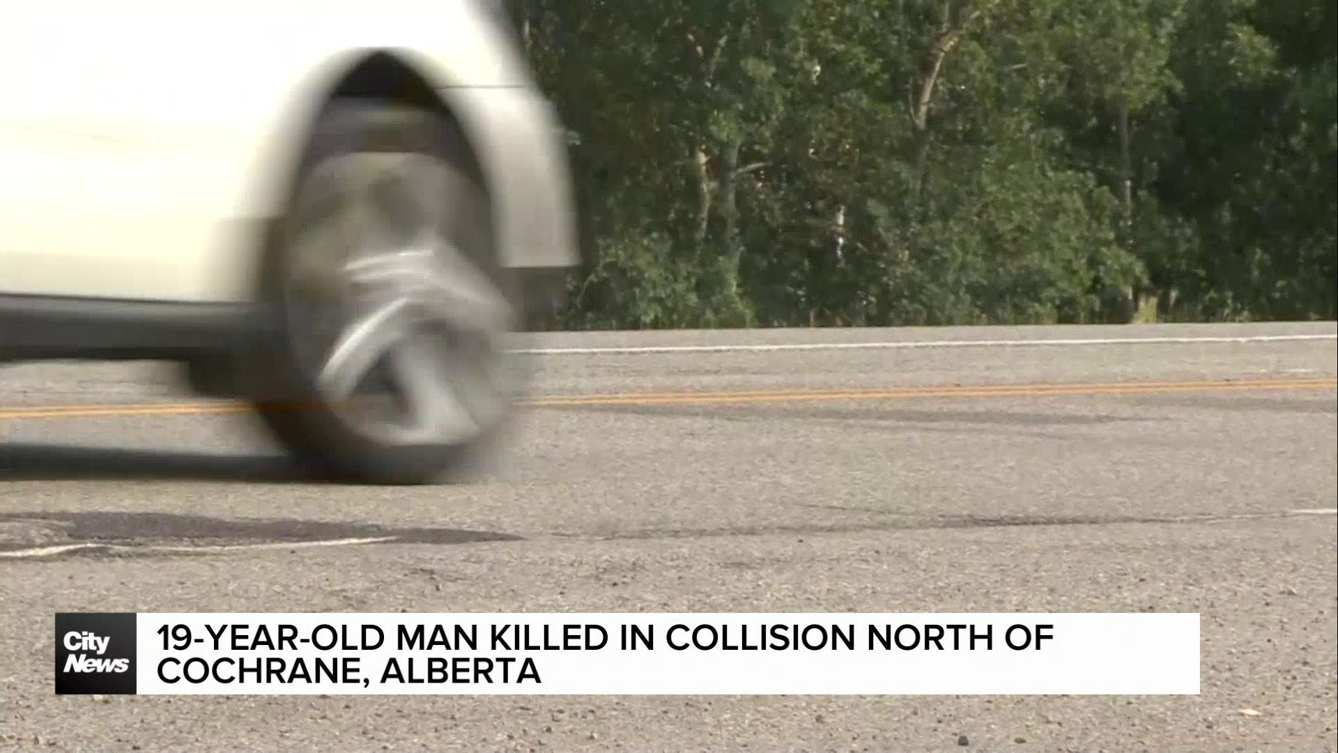 19-year-old man killed in collision north of Cochrane, Alberta
