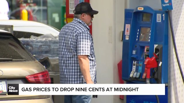 Gas prices to drop nine cents on Friday